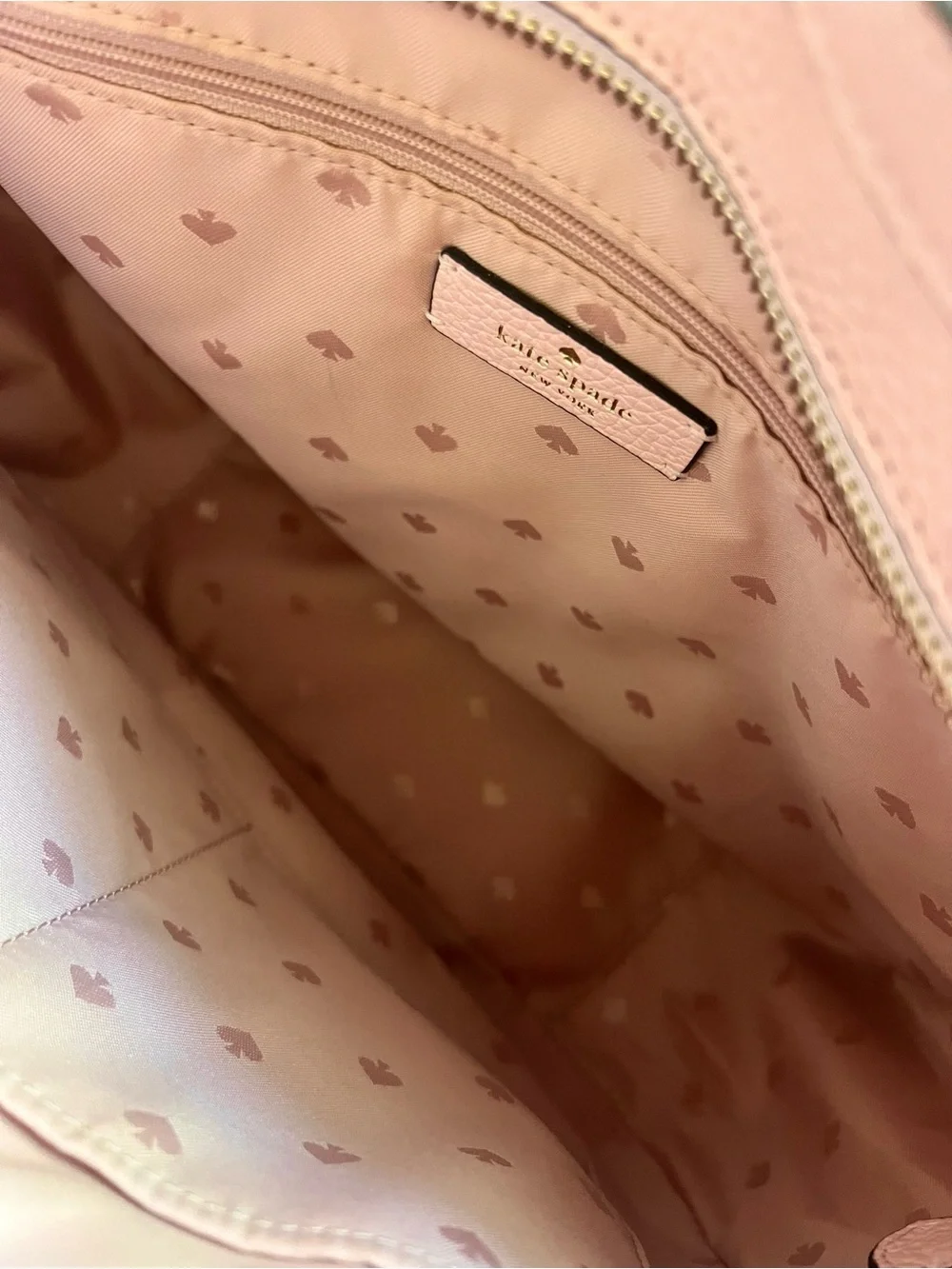 Kate Spade Lexy Large Hobo Shoulder Bag Chalk Pink Leather NWOT